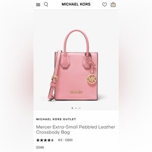Michael Kors Mercer Extra-Small Pebbled Leather Crossbody Bag✨